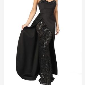 NICOLE BAKTI - 7030 Strapless gown